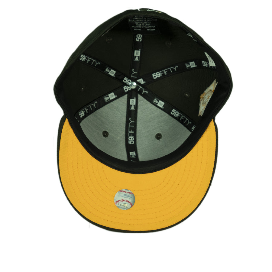 New Era Florida Marlins 1997 World Series 25th Anniversary Patch - 59FIFTY Custom Fitted Hat - Seaweed / Yellow