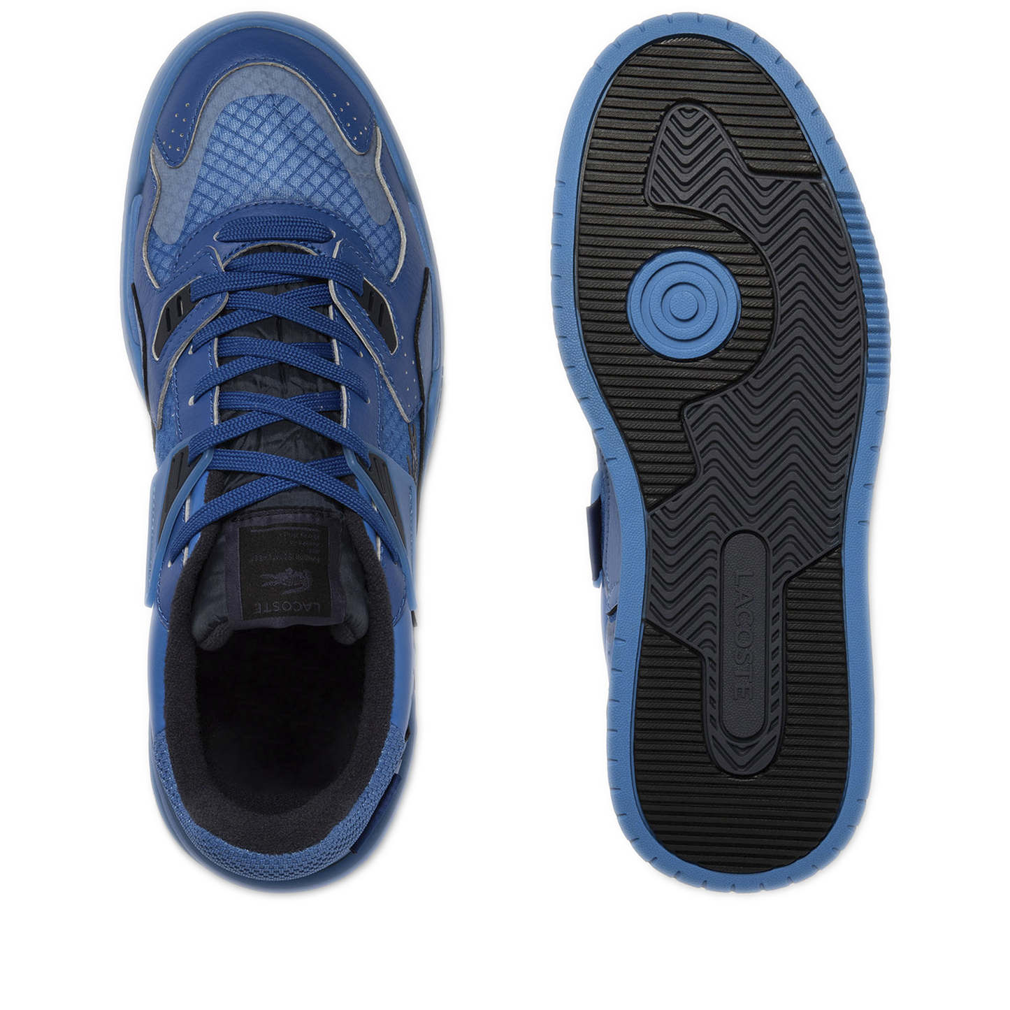 Men's Lacoste LT 125 Leather Sneakers - Blue/ Dark Blue