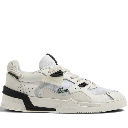 Men's Lacoste LT-125 Leather Sneakers - White/ Off White