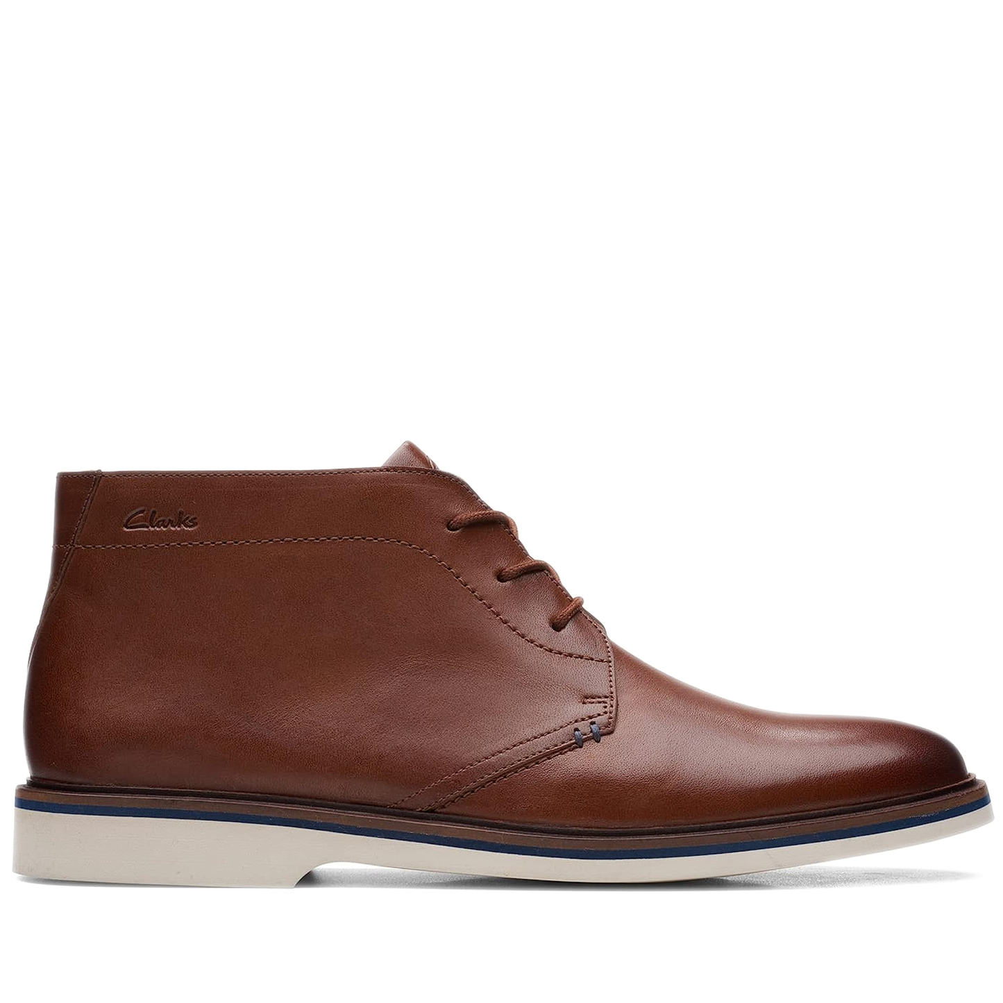Men's Clarks Malwood Mid - Dark Tan Leather