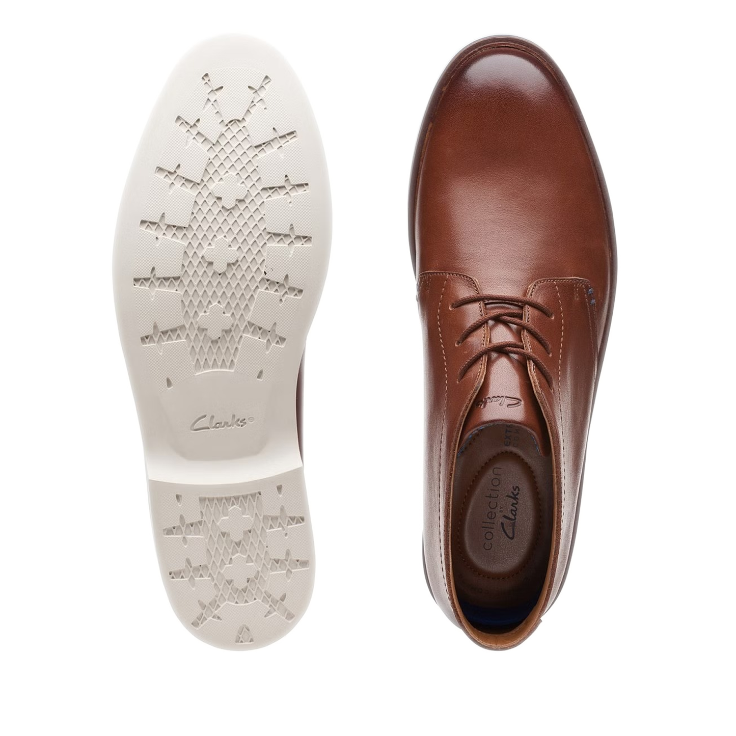 Men's Clarks Malwood Mid - Dark Tan Leather