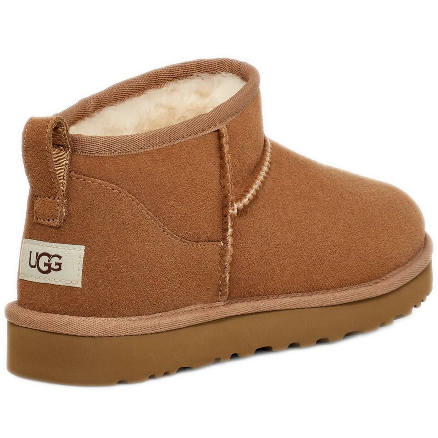 Men's Ugg Classic Ultra Mini - Chestnut Heel Side