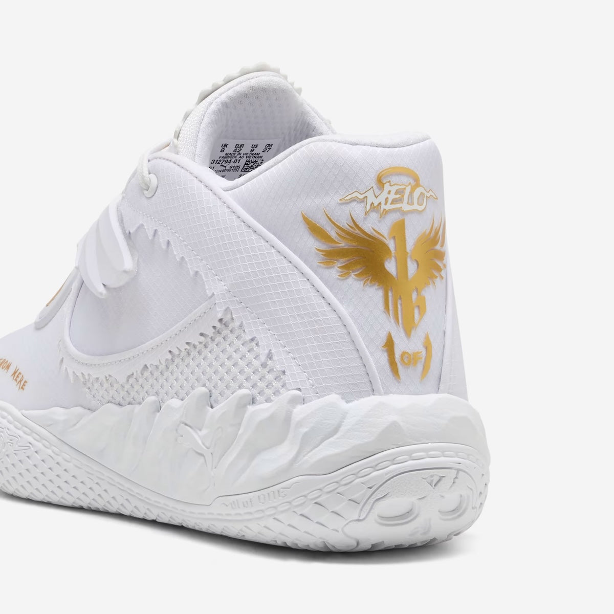 Men's Puma MB.05 Mist Basketball - White/Gold