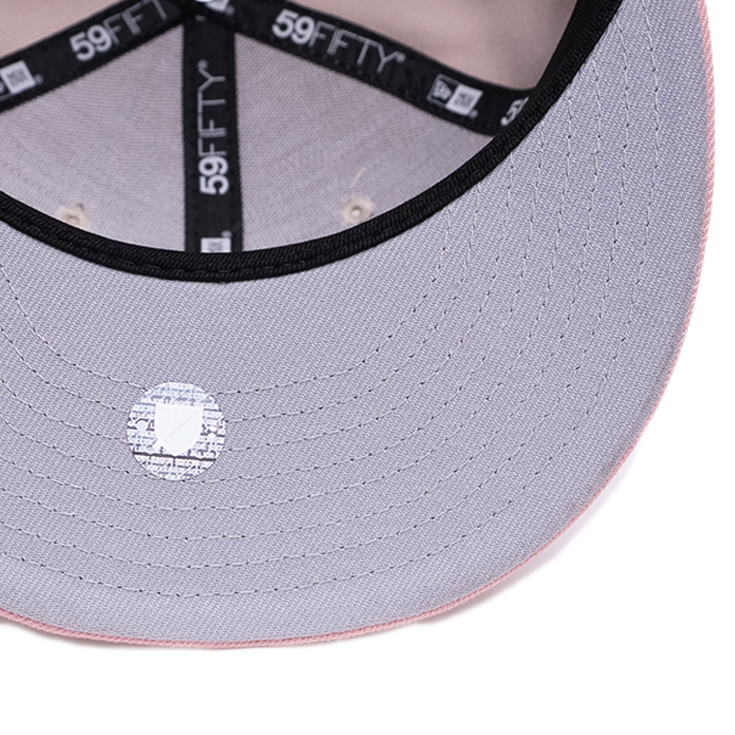 New Era Inter Miami 59Fifty Fitted Hat - Stone / Pink