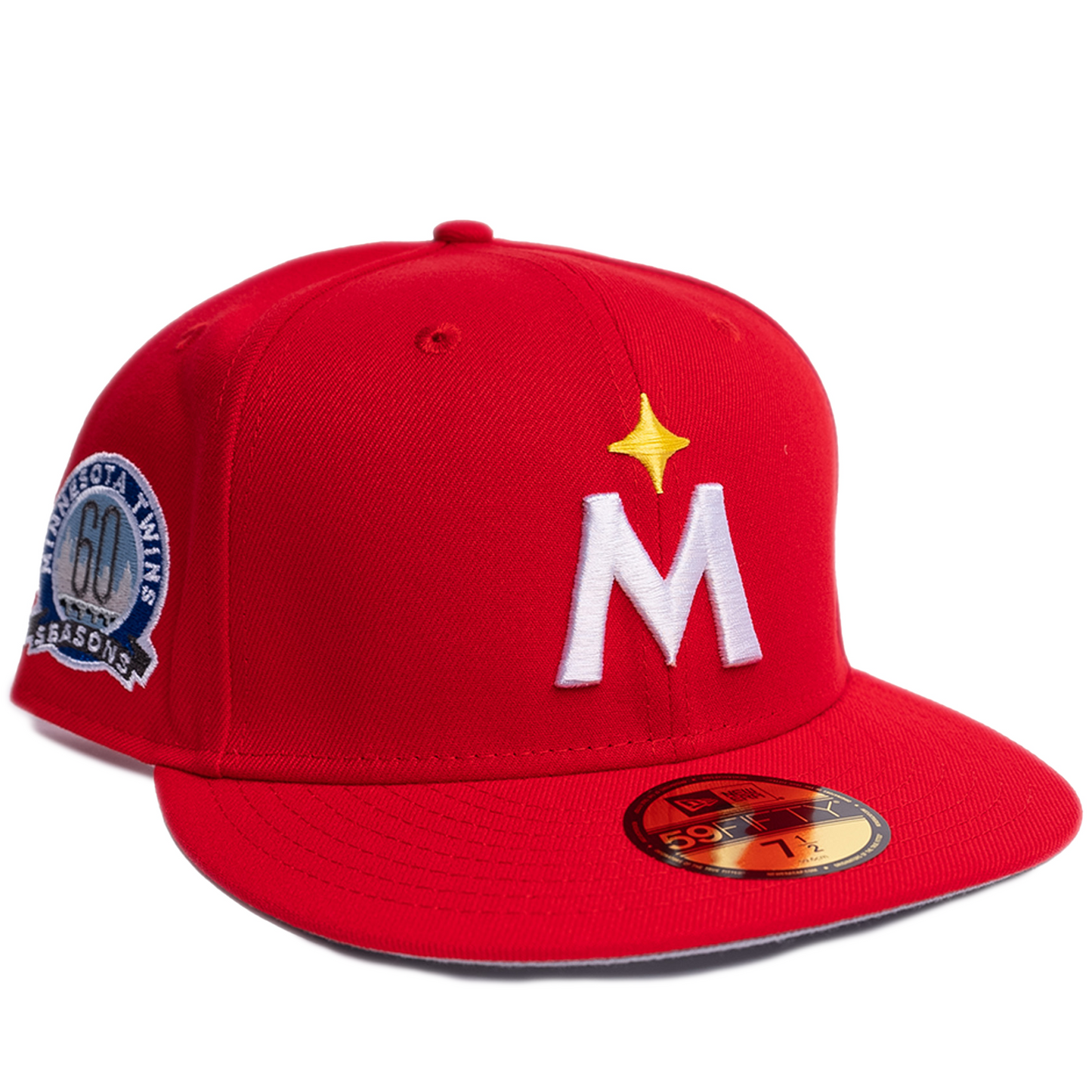 New Era Minnesota Twins 59Fifty Fitted Hat - Front Door Red