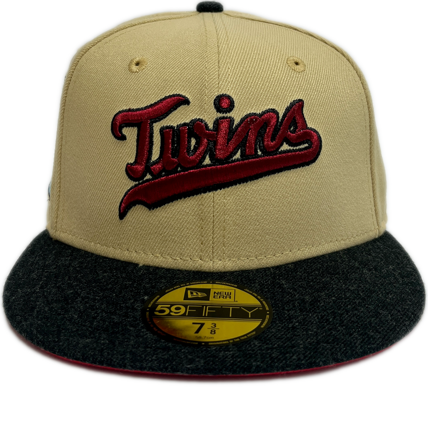 New Era Minnesota Twins 59FIFTY Fitted Hat - Beige/ Black