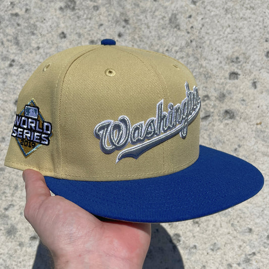 New Era Washington Nationals 59Fifty Fitted Hat - khaki/ Blue