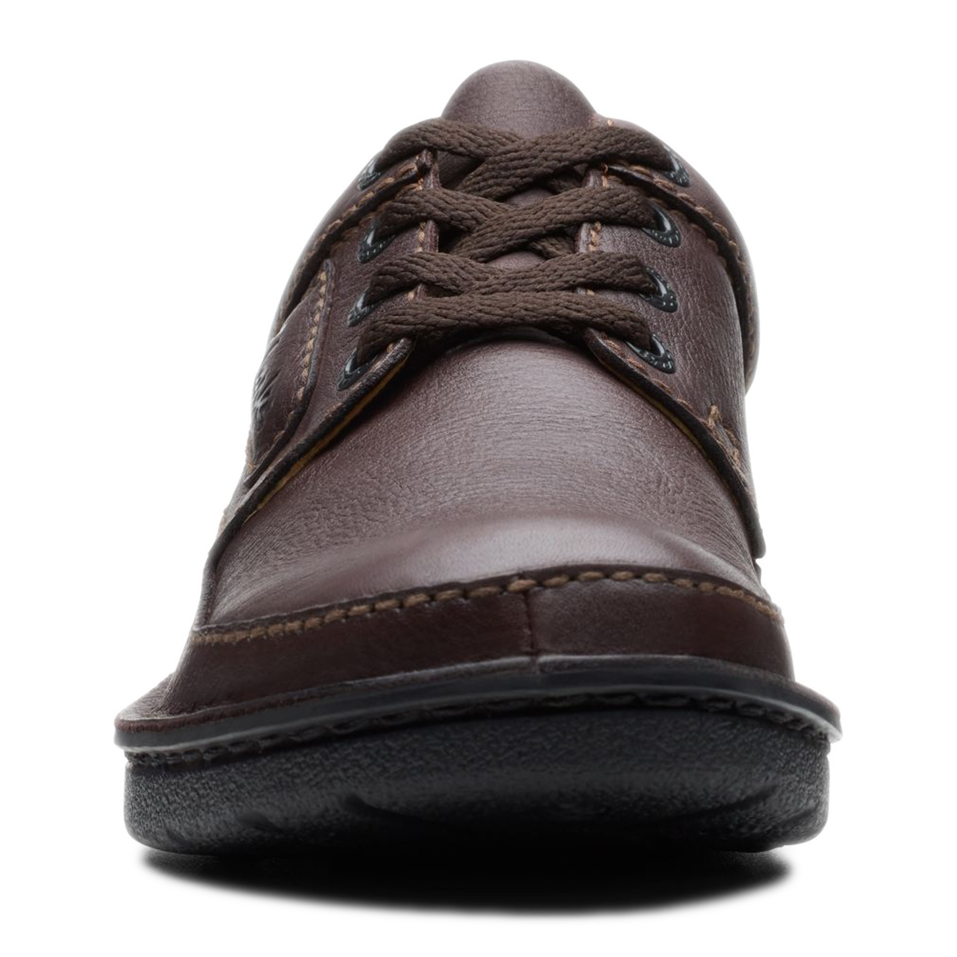 Men's Clarks Nature II - Brown Leather Front View