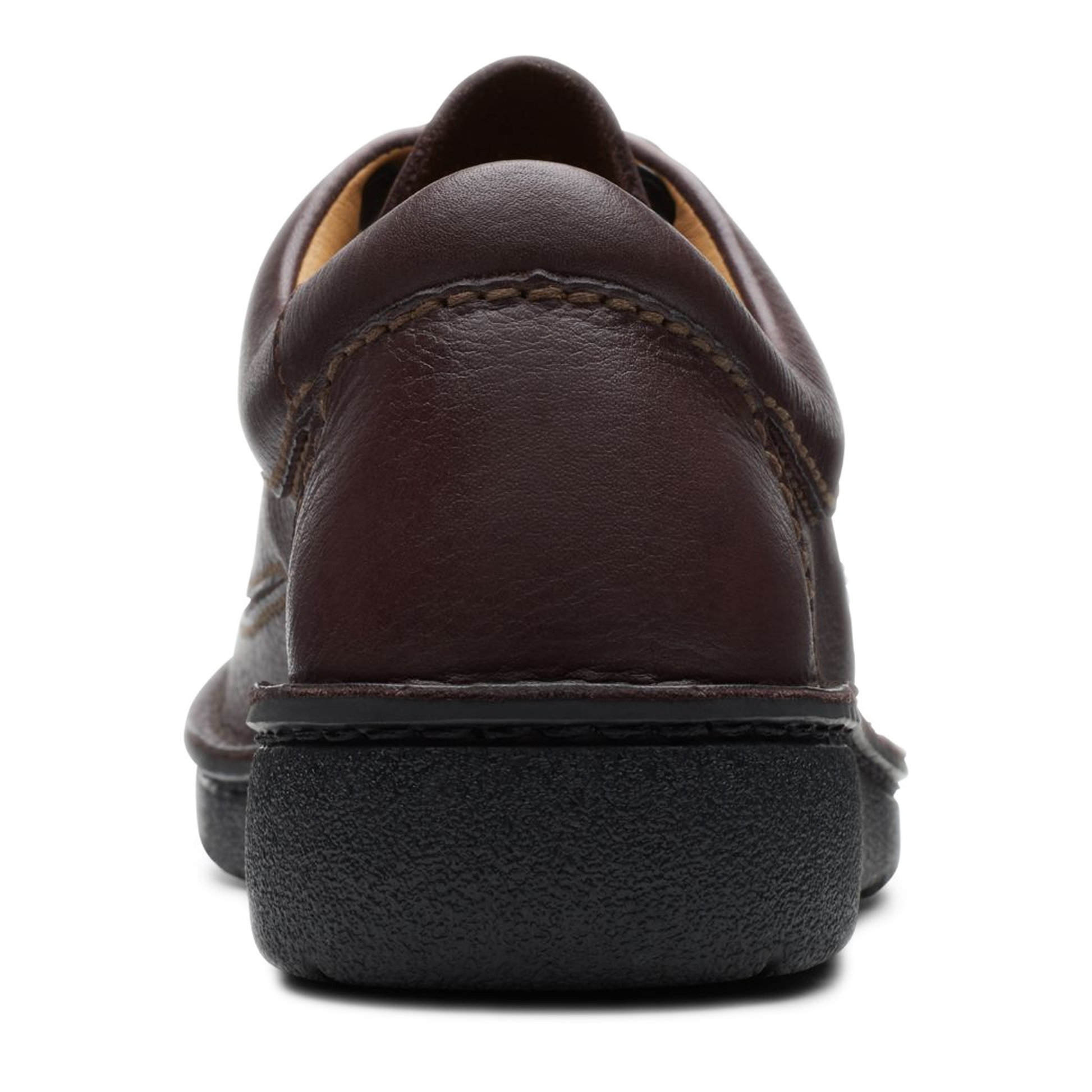 Men's Clarks Nature II - Brown Leather Heel View