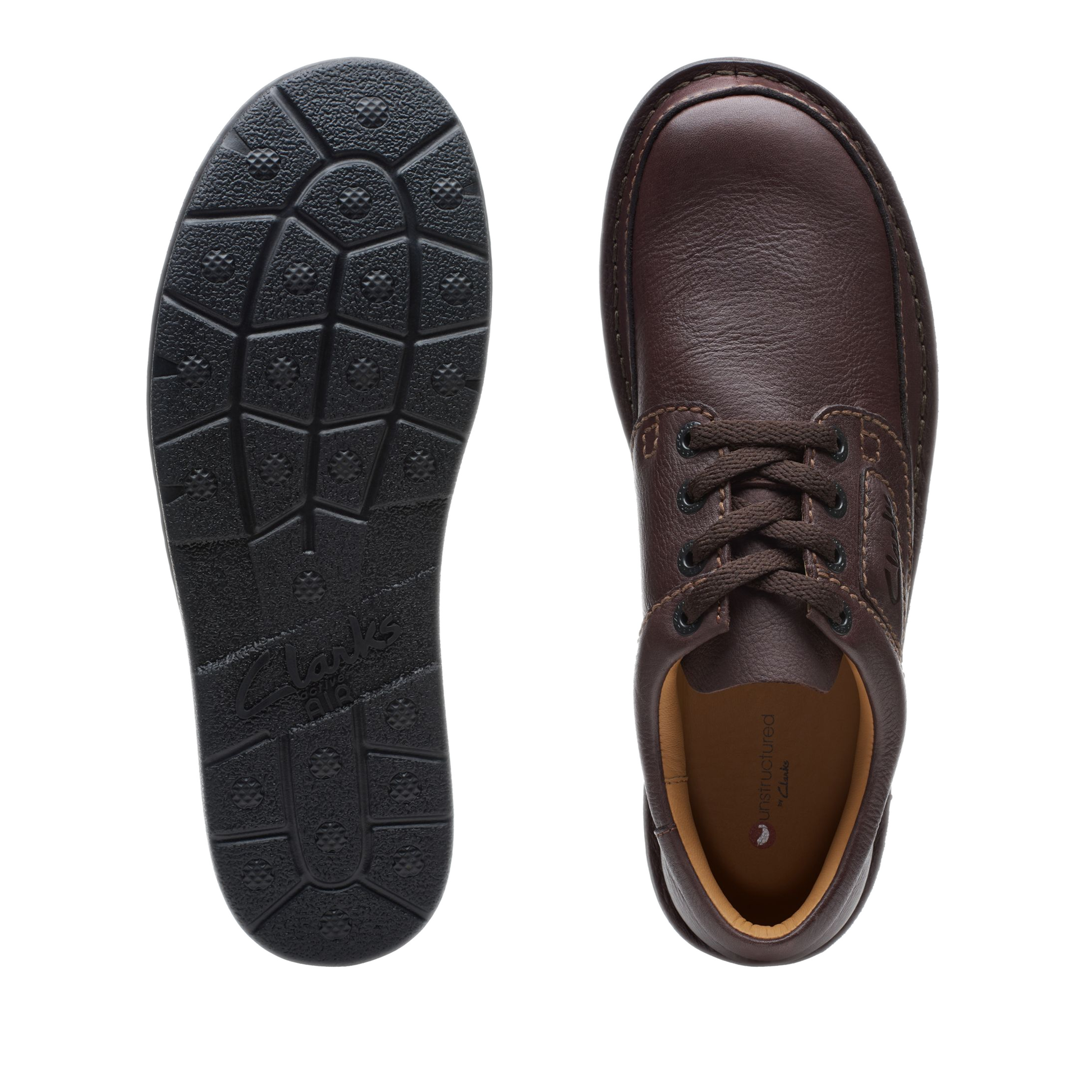 Men's Clarks Nature II - Brown Leather Top/Outsole