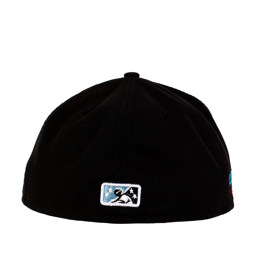 New Era Miami Amigos - 59FIFTY Custom Fitted Hat - Black / Sky Blue
