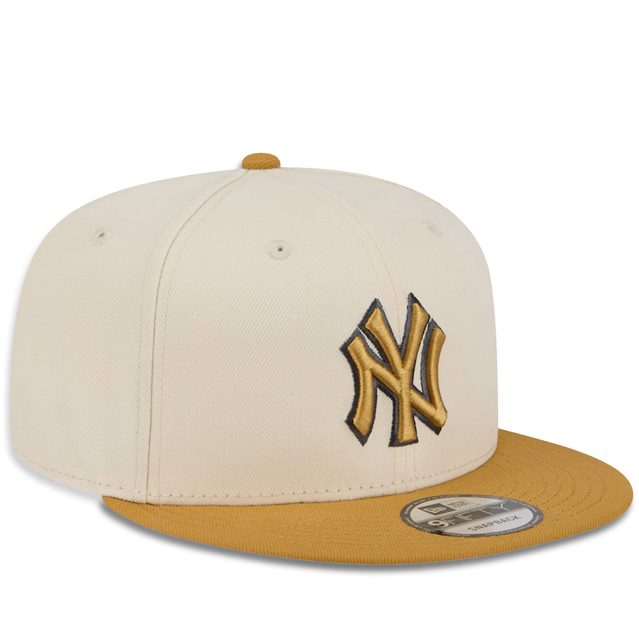 New York Yankees embroidered logo cap in neutral color New Era 59FIFTY New York Yankees Fitted Hat  main image 4