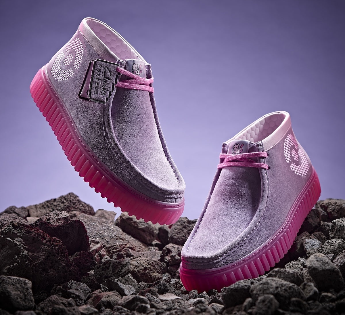 Men's Clarks Torhill Explore X Pokemon - Mewtwo Purple