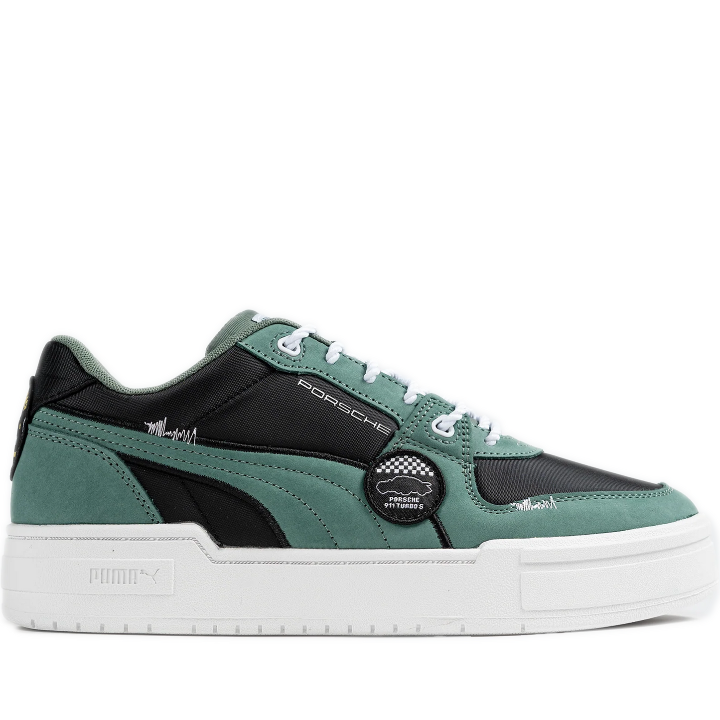 Men's Puma Porsche Legacy CA Pro Lux Garage Crew - Black/ Eucalyptus