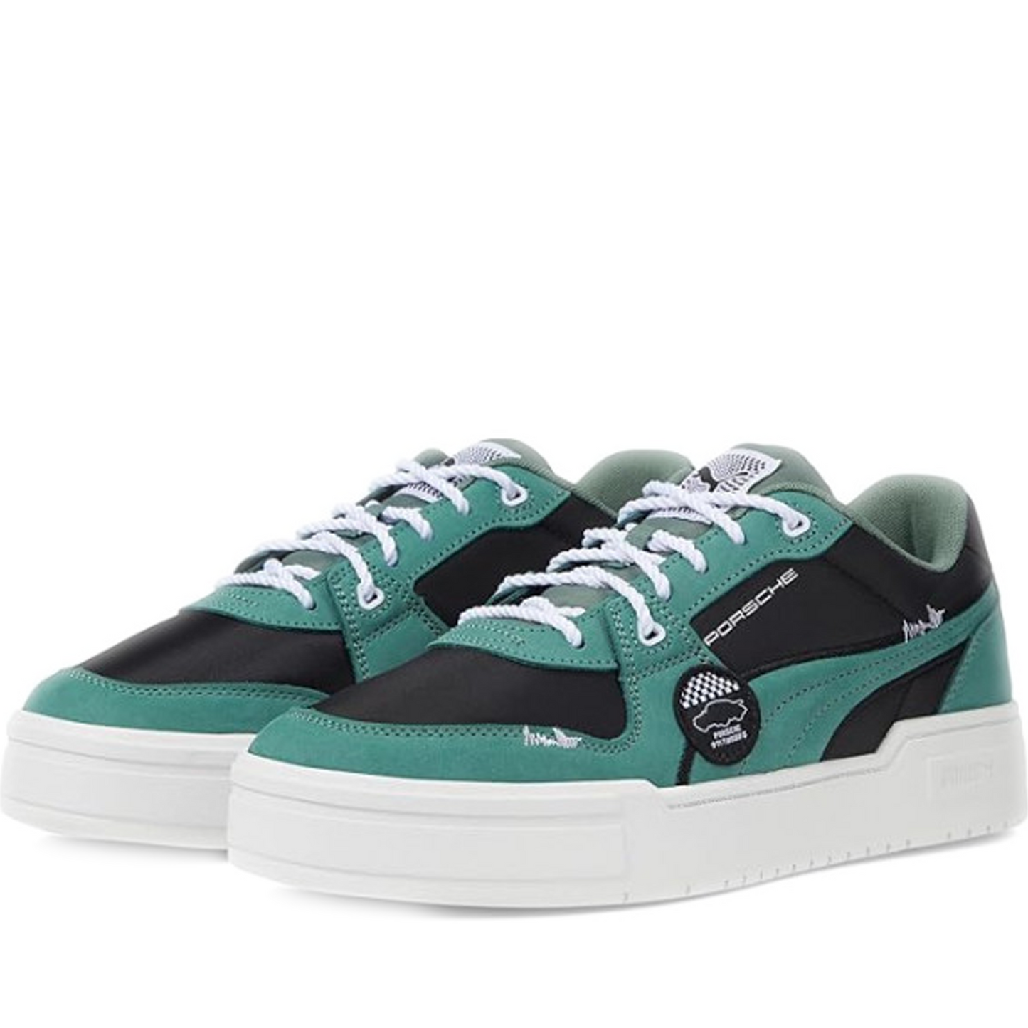 Men's Puma Porsche Legacy CA Pro Lux Garage Crew - Black/ Eucalyptus