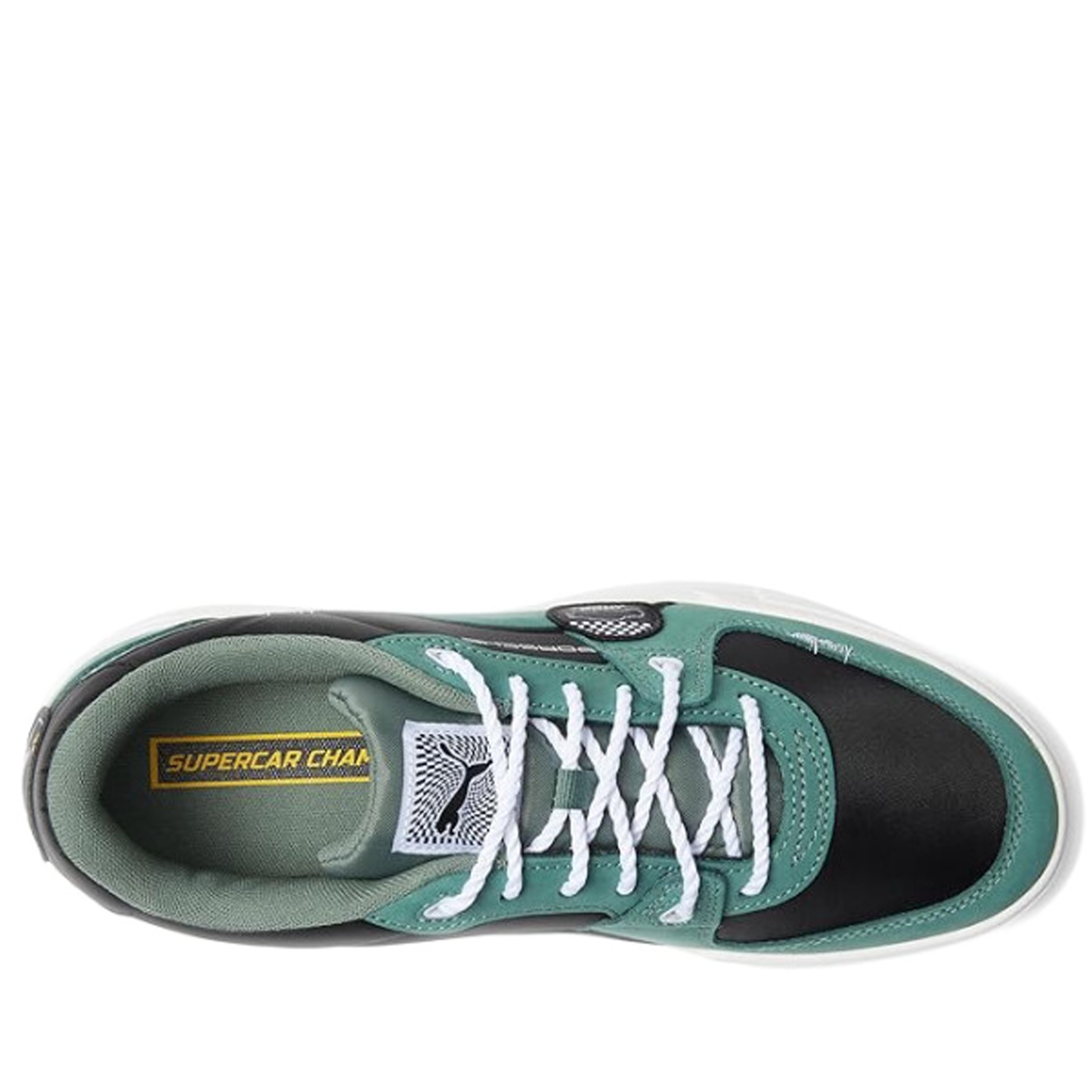 Men's Puma Porsche Legacy CA Pro Lux Garage Crew - Black/ Eucalyptus