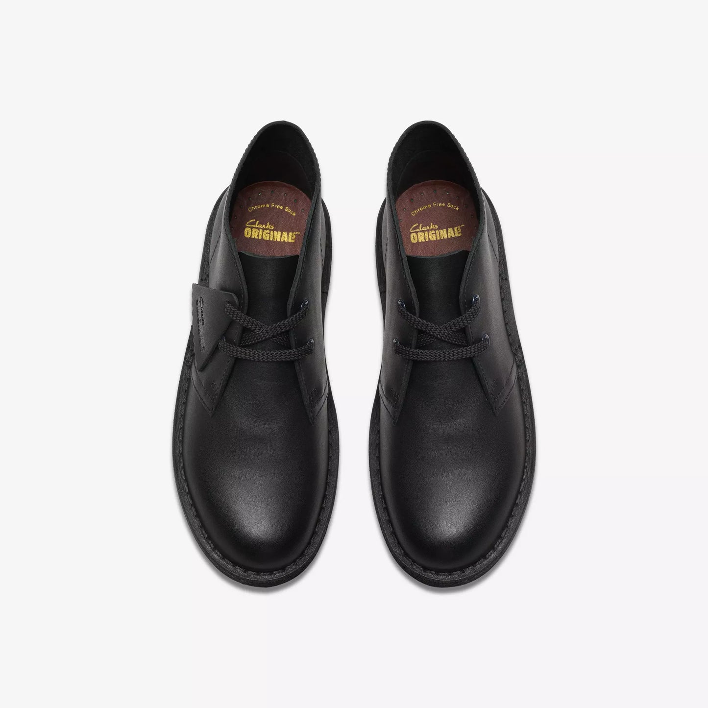 PreSchool Clarks Desert Boot - Black Leather