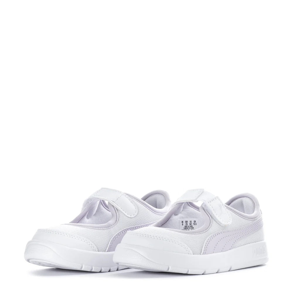 Infant's Puma Courtflex v3 Lina V - White/Lilac
