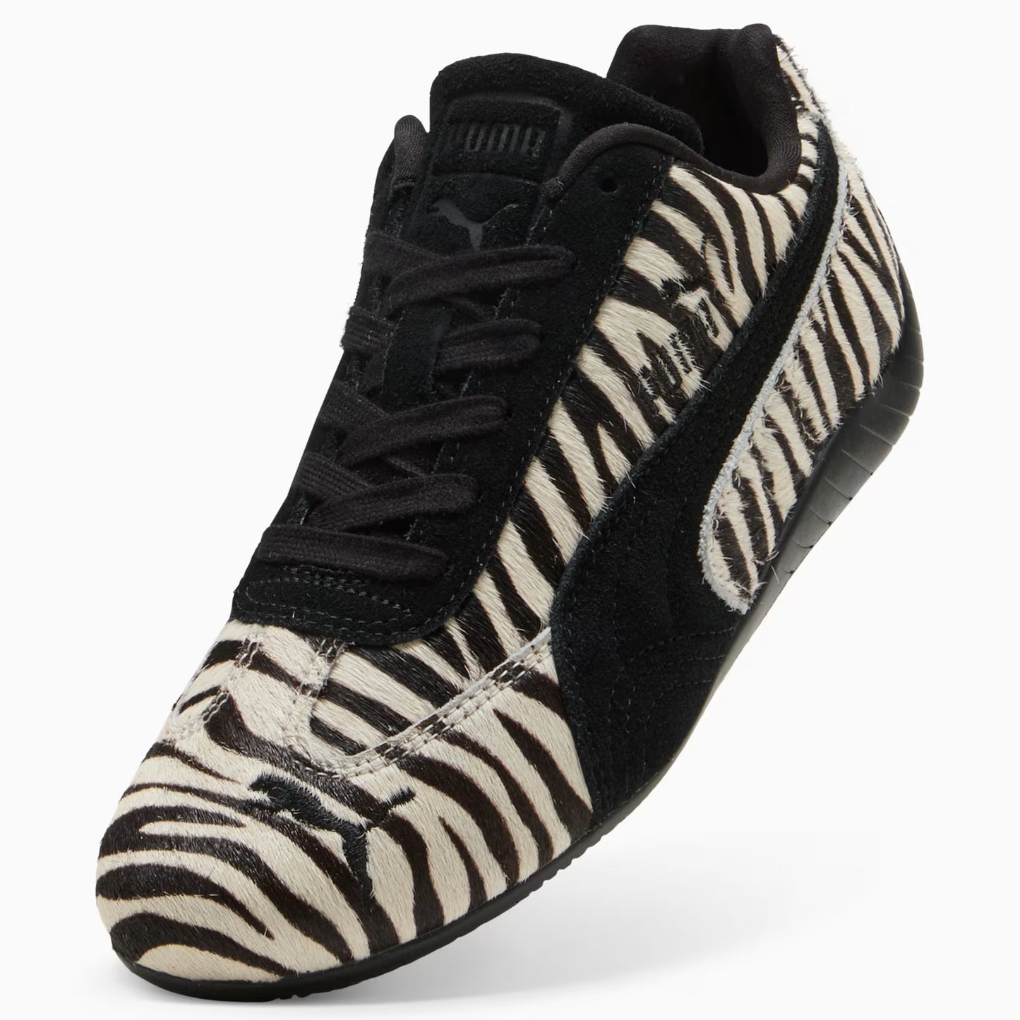 Women's Puma Speedcat Zebra Sneakers - Black/White