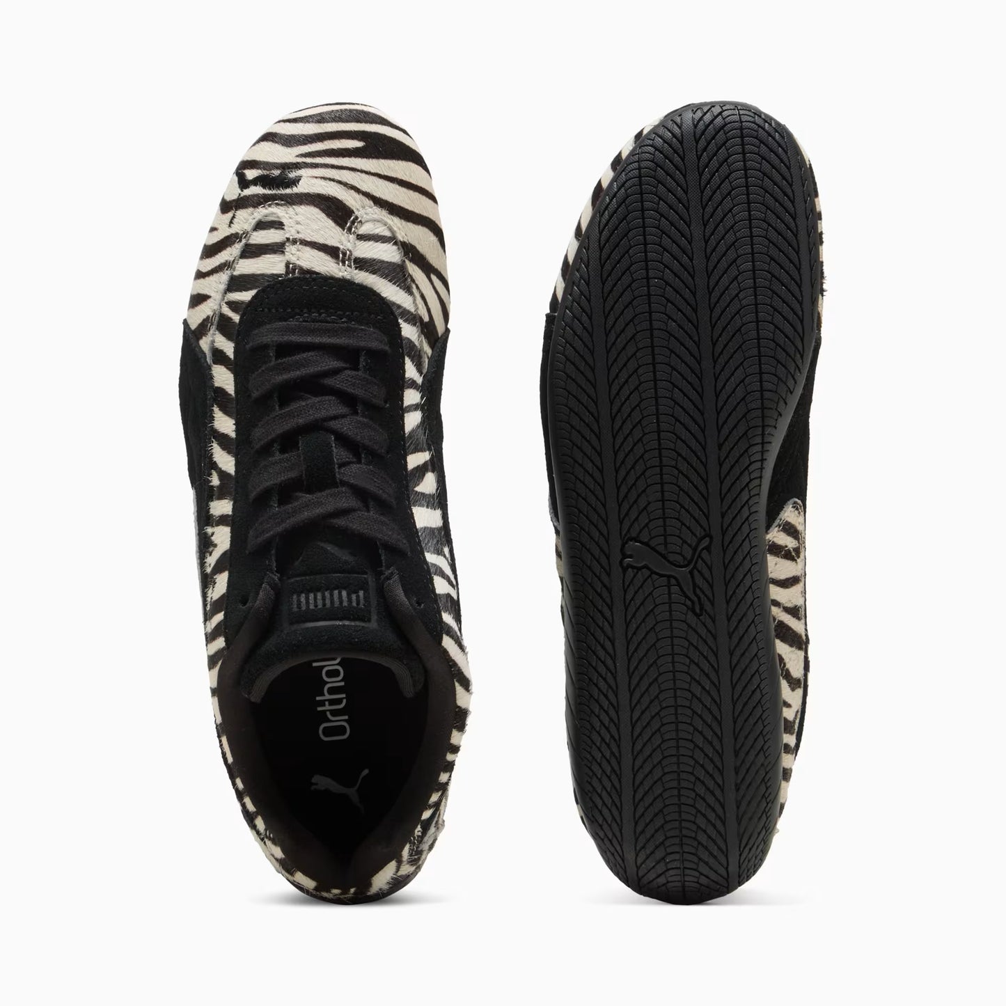Women's Puma Speedcat Zebra Sneakers - Black/White