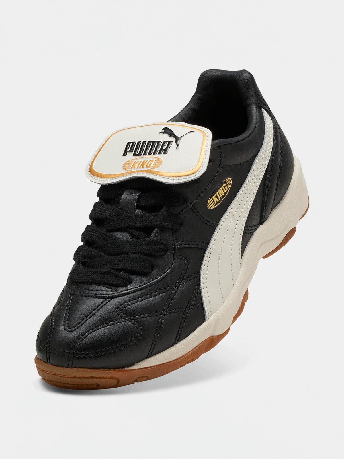 Grade School Puma King Indoor - Black/White