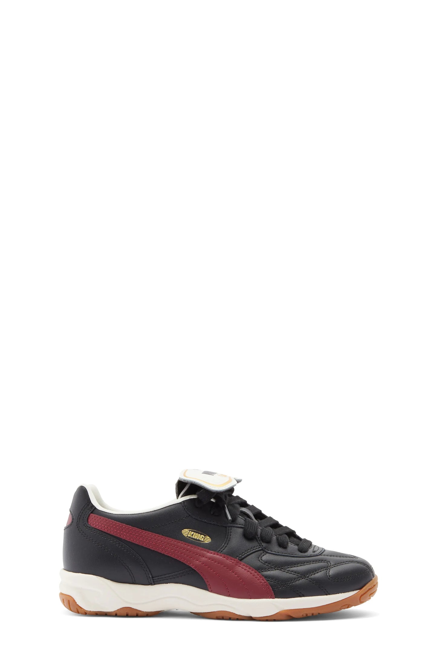 Grade School Puma King Indoor - Black/Team Regal Red