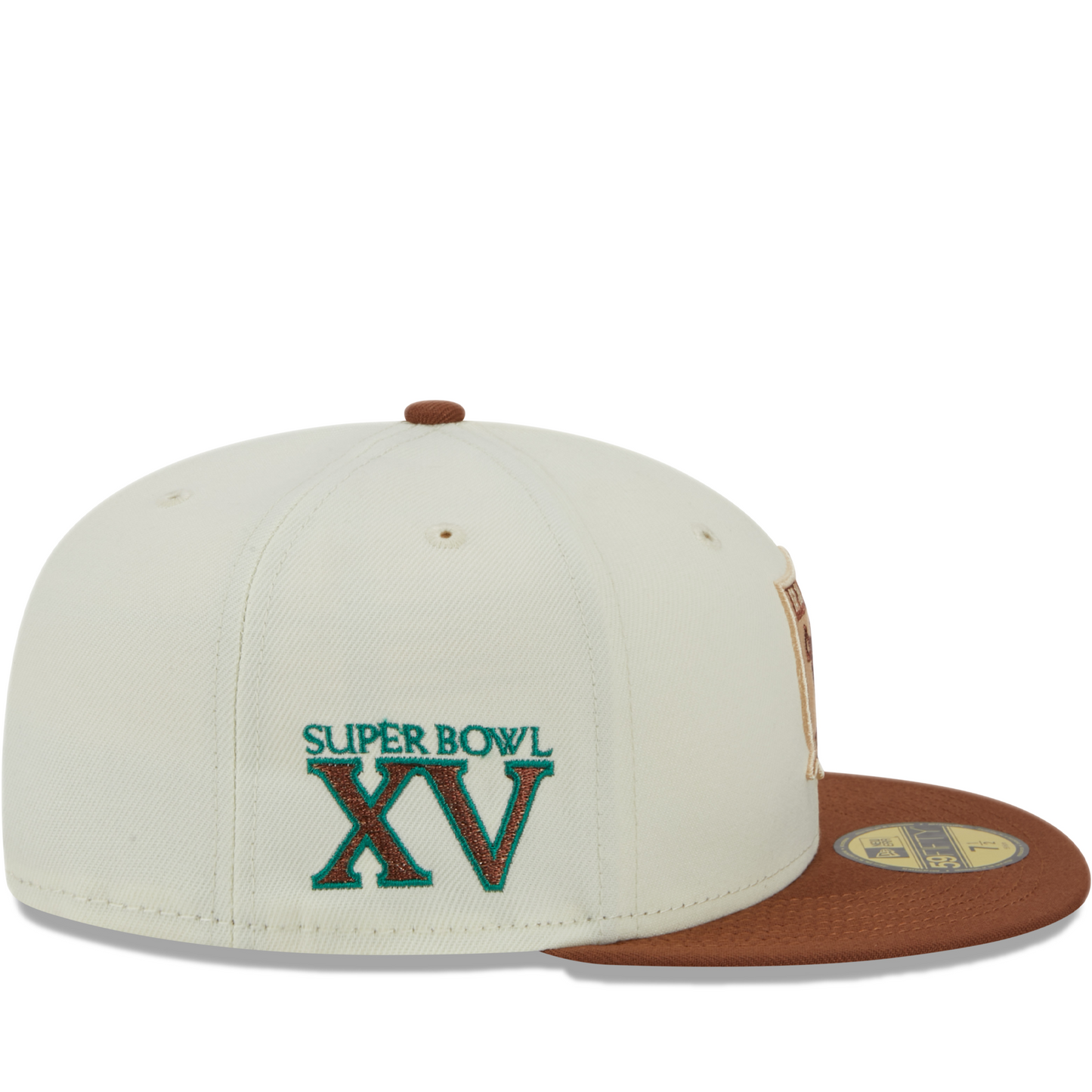 New Era Oakland Raiders City Icon 59FIFTY Fitted Hat - White/ Brown