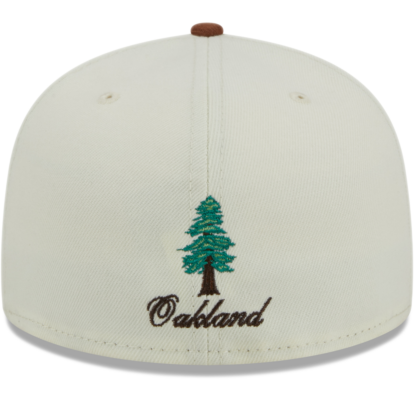 New Era Oakland Raiders City Icon 59FIFTY Fitted Hat - White/ Brown