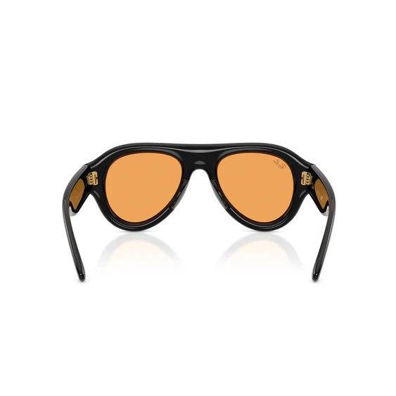 Ray-Ban x A$SAP Rocky Aviator Puffer - Black / Orange