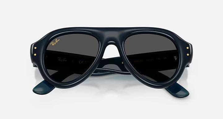 Ray-Ban Aviator Puffer Sunglasses - Dark Blue / Ultra Black