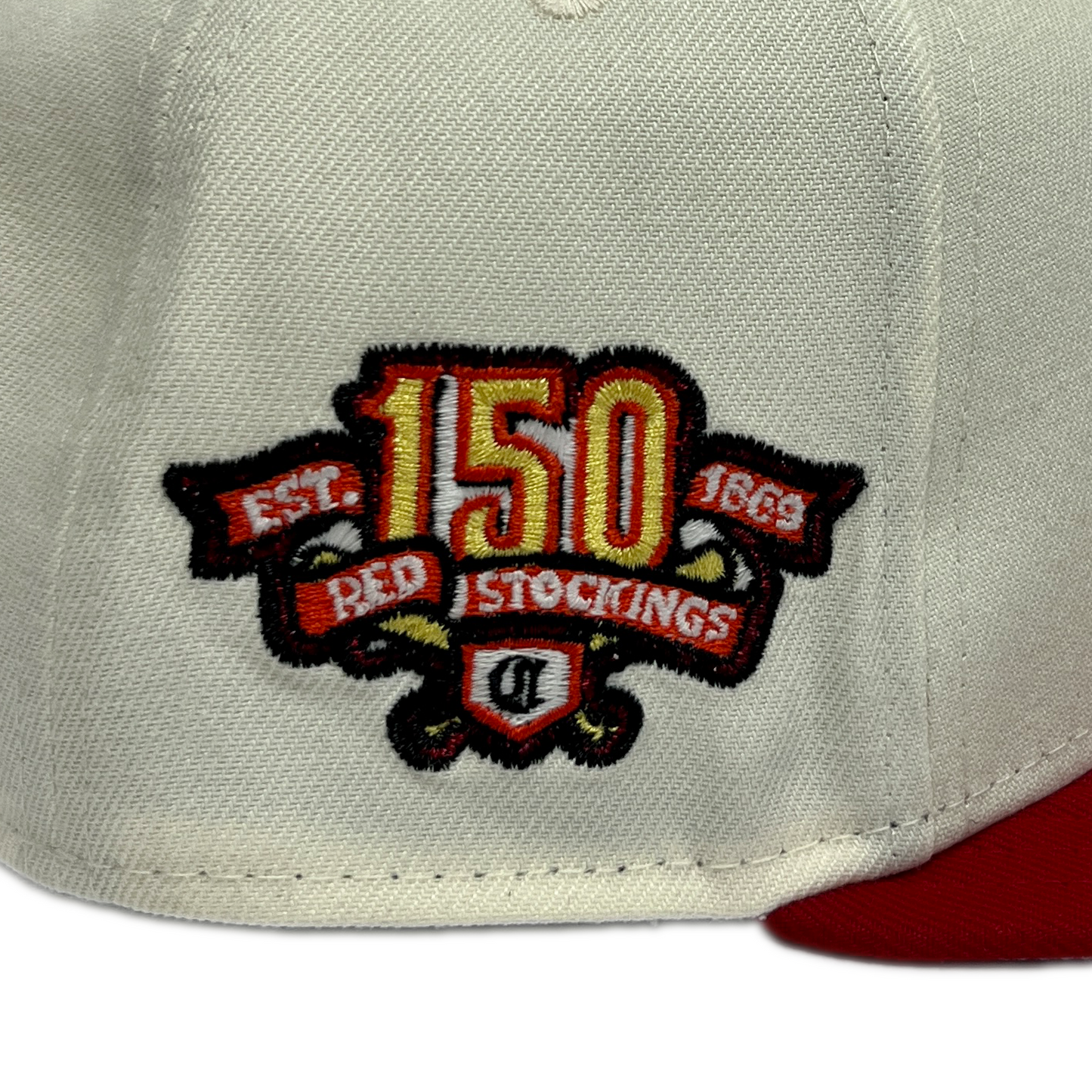 New Era Cincinnati Reds 59FIFTY Fitted Hat - Chrome/ Scarlet