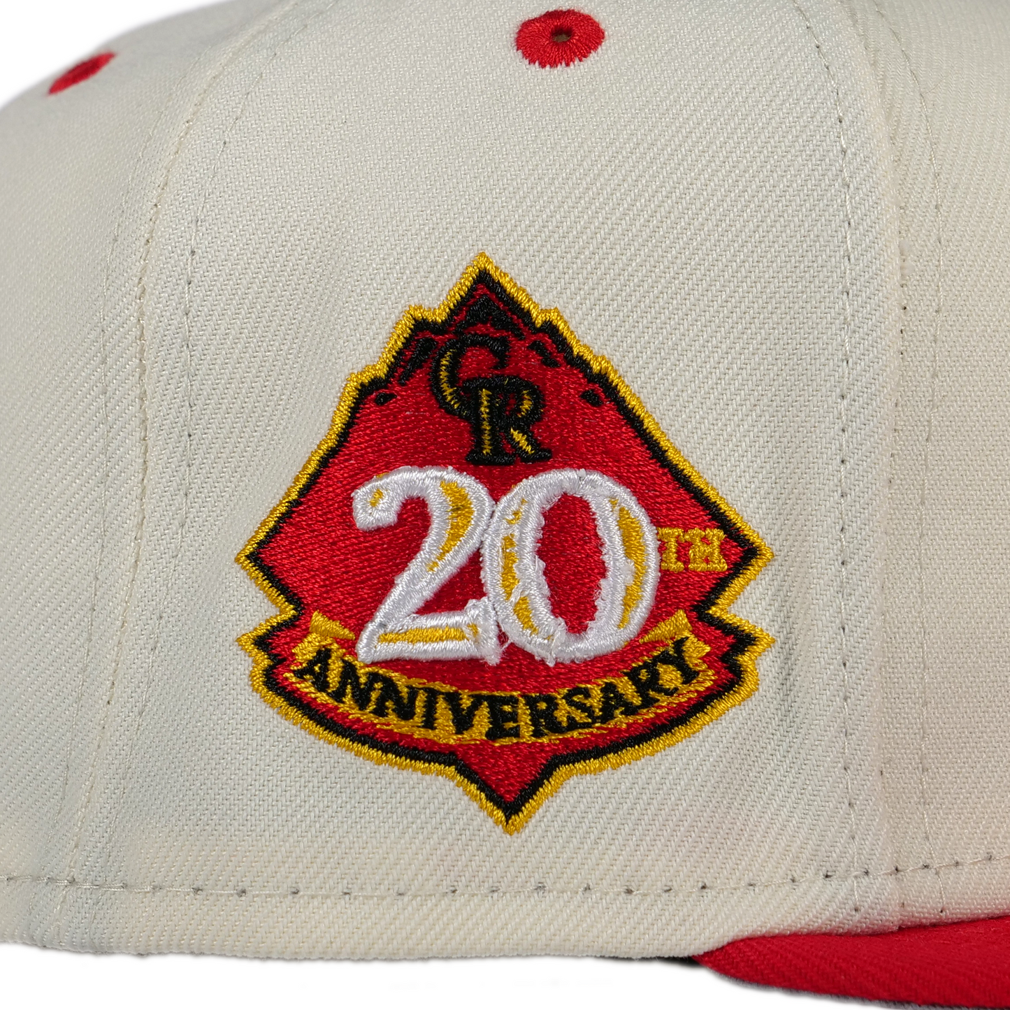 New Era Colorado Rockies 59Fifty Fitted Hat - White/ Red/ Grey/ Yellow