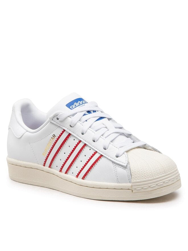 Grade School's Adidas Superstar - White/Red