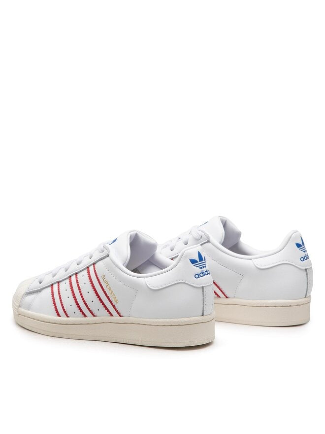 Grade School's Adidas Superstar - White/Red