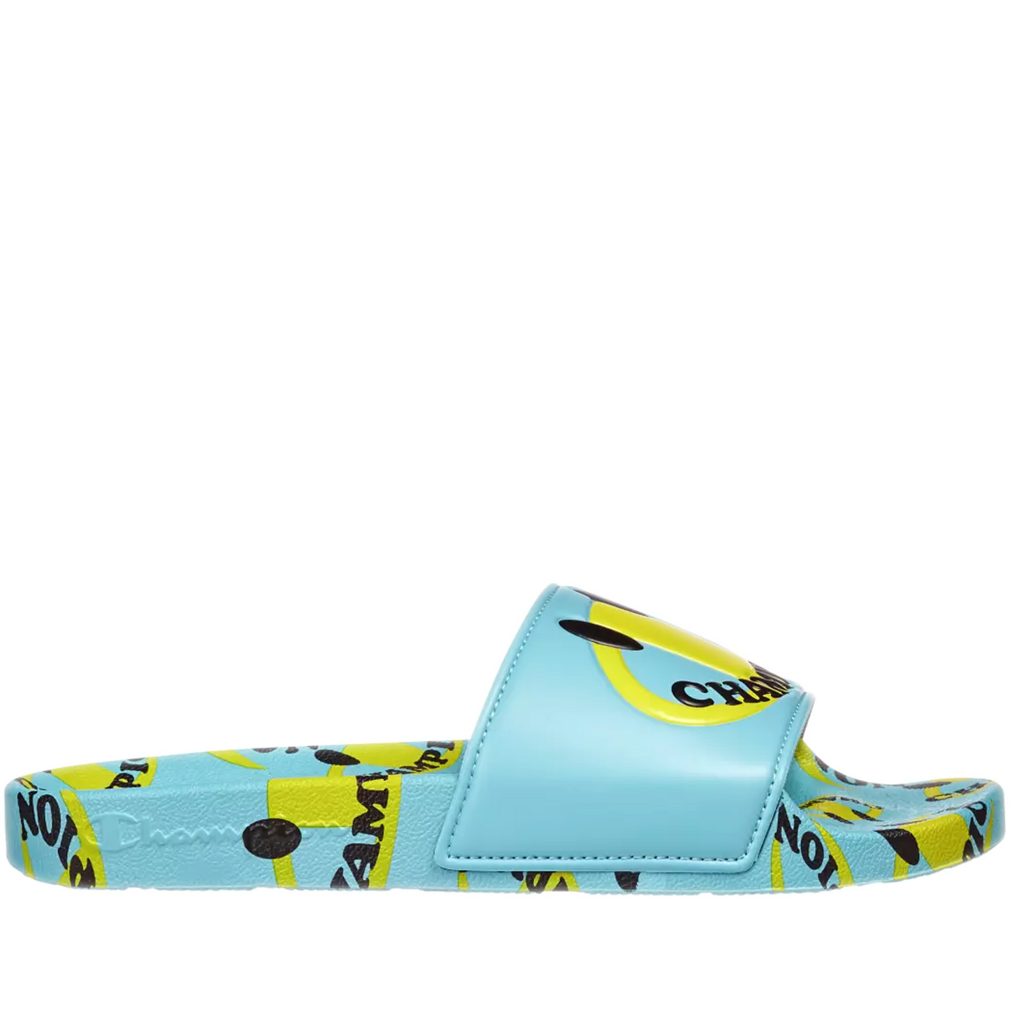Men's Champion IPO Smile Slides - Aqua Blue