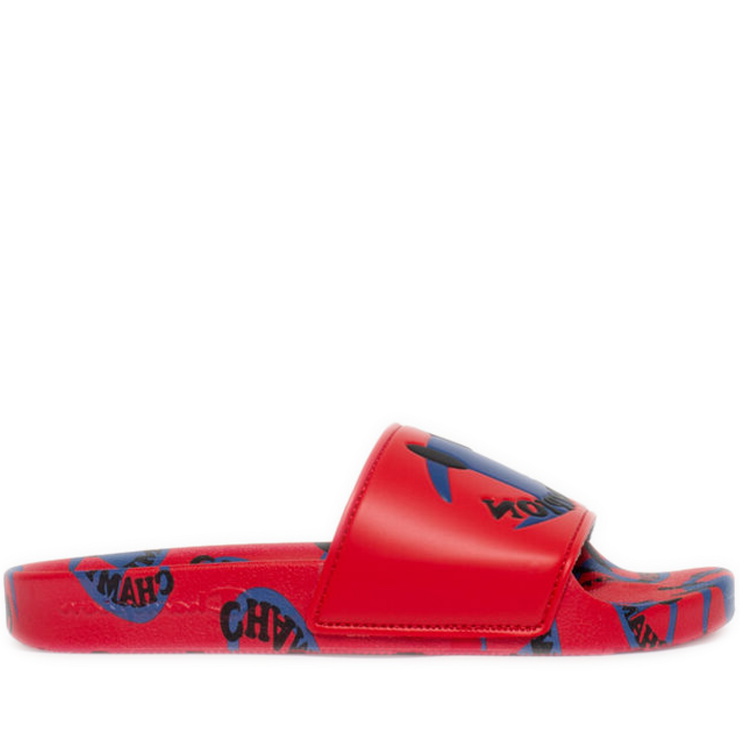Men's Champion IPO Smile Slides - Scarlet/ Surf the web