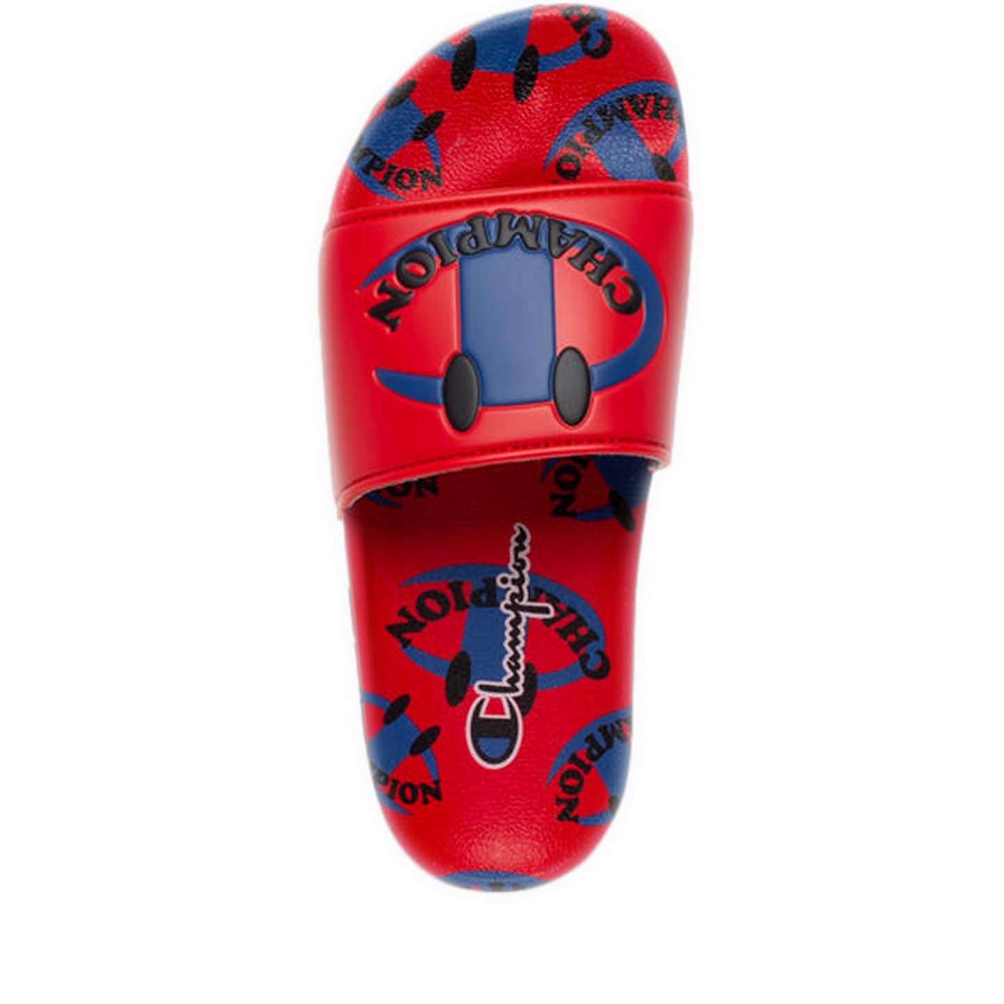 Men's Champion IPO Smile Slides - Scarlet/ Surf the web