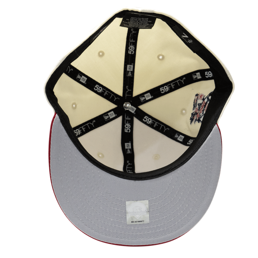 New Era Havana Sugar Kings - 59FIFTY Custom Fitted Hat - Chrome / Scarlet