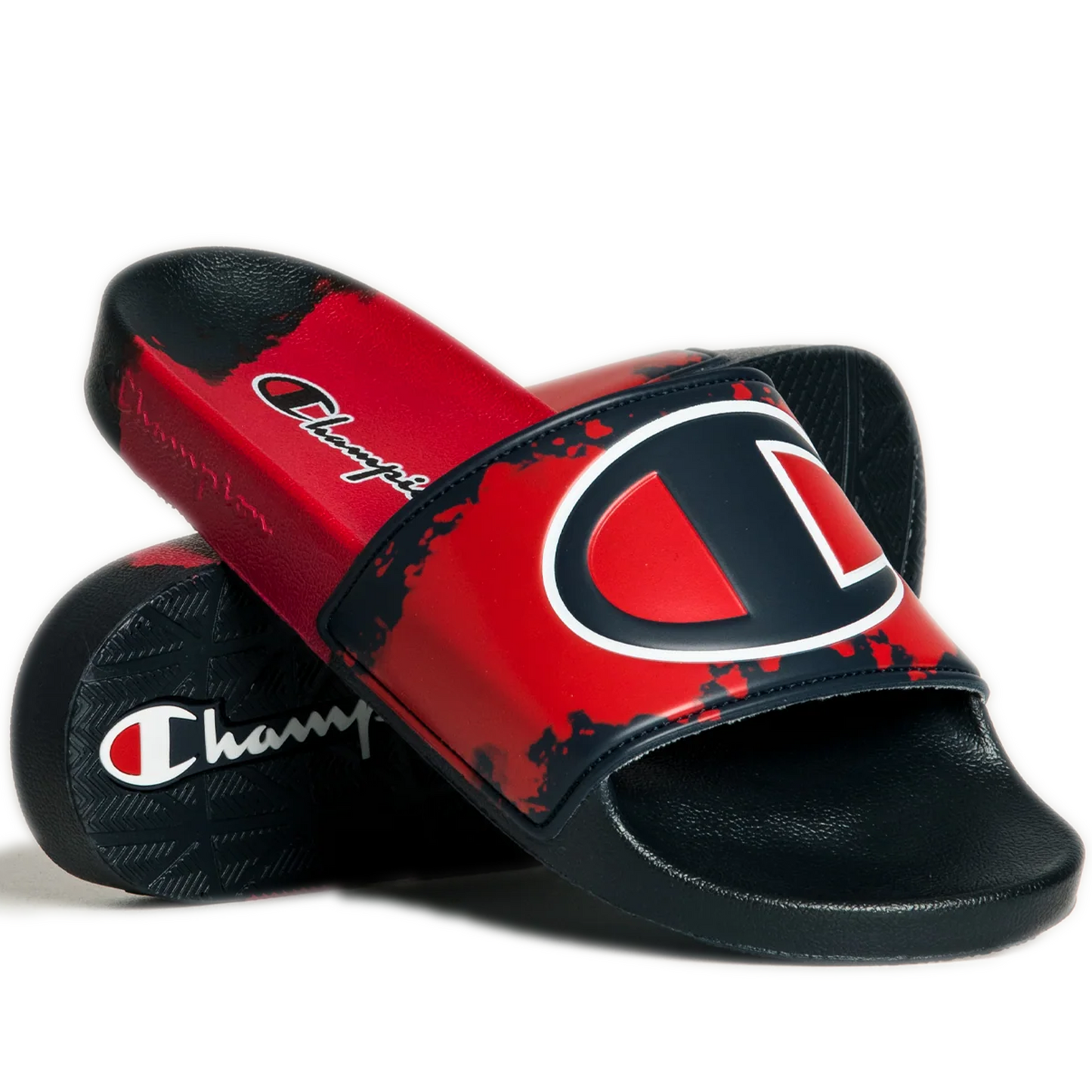 Men's Champion IPO Surf & Turf Slides - Scarlet/ Navy