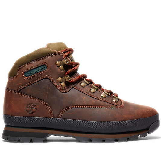 Men's Timberland Euro Hiker Mid Boot - Leather Brown Side