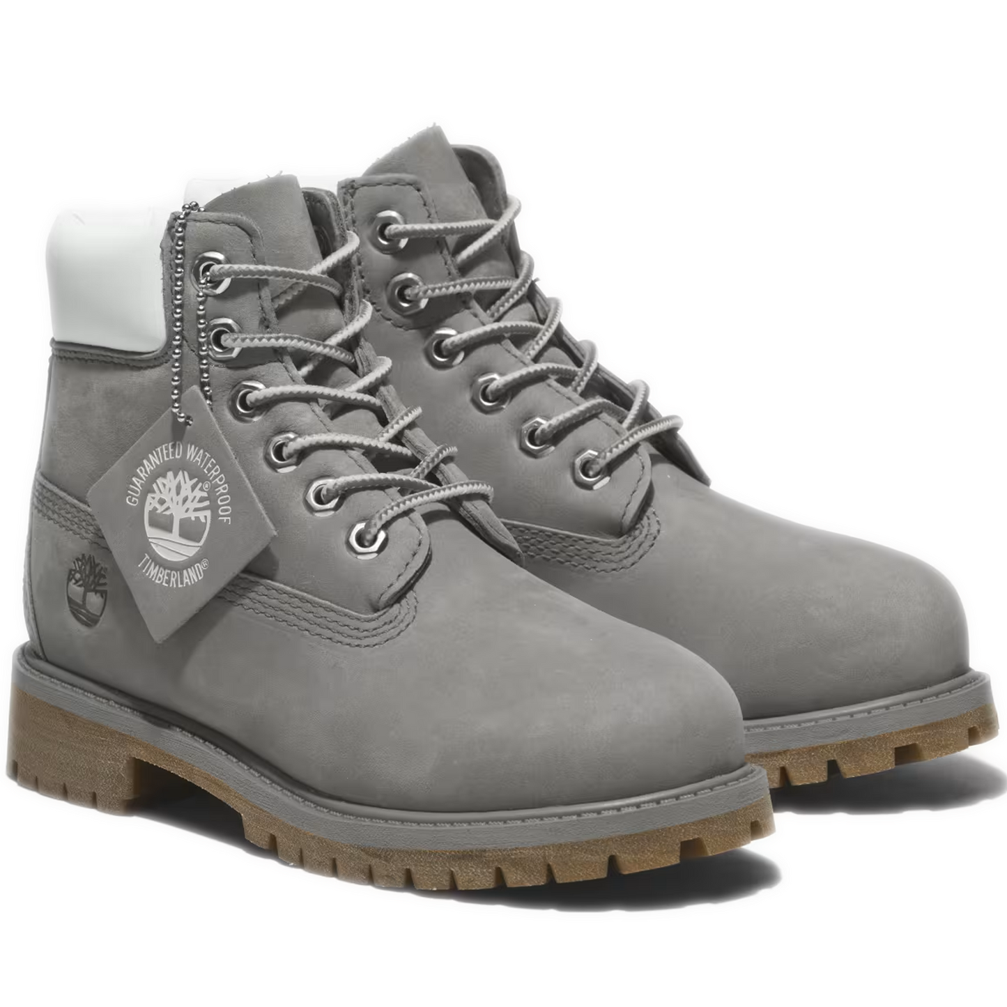 Pre School Timberland Premium 6-Inch Boot - Grey Front Side