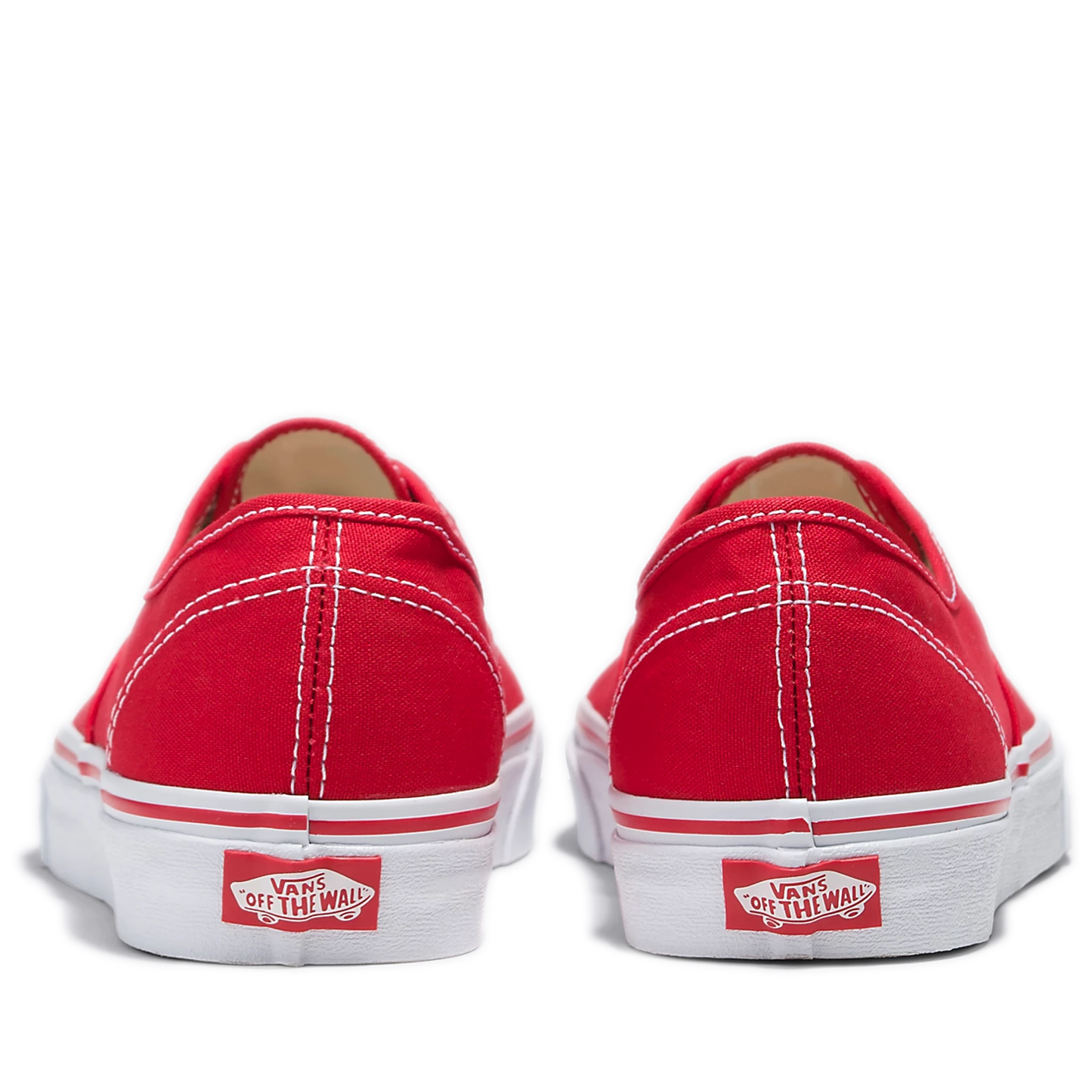 Men's Vans Authentic Shoes - Red/ White