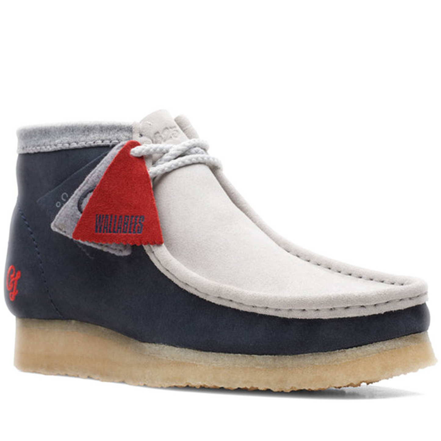 Men's Clarks Wallabee VCY - Navy/ Grey