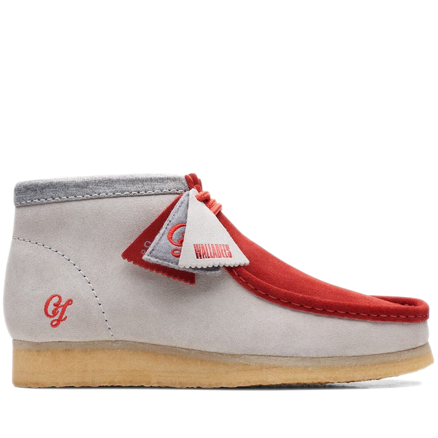 Men's Clarks Wallabee VCY - Red/ Grey