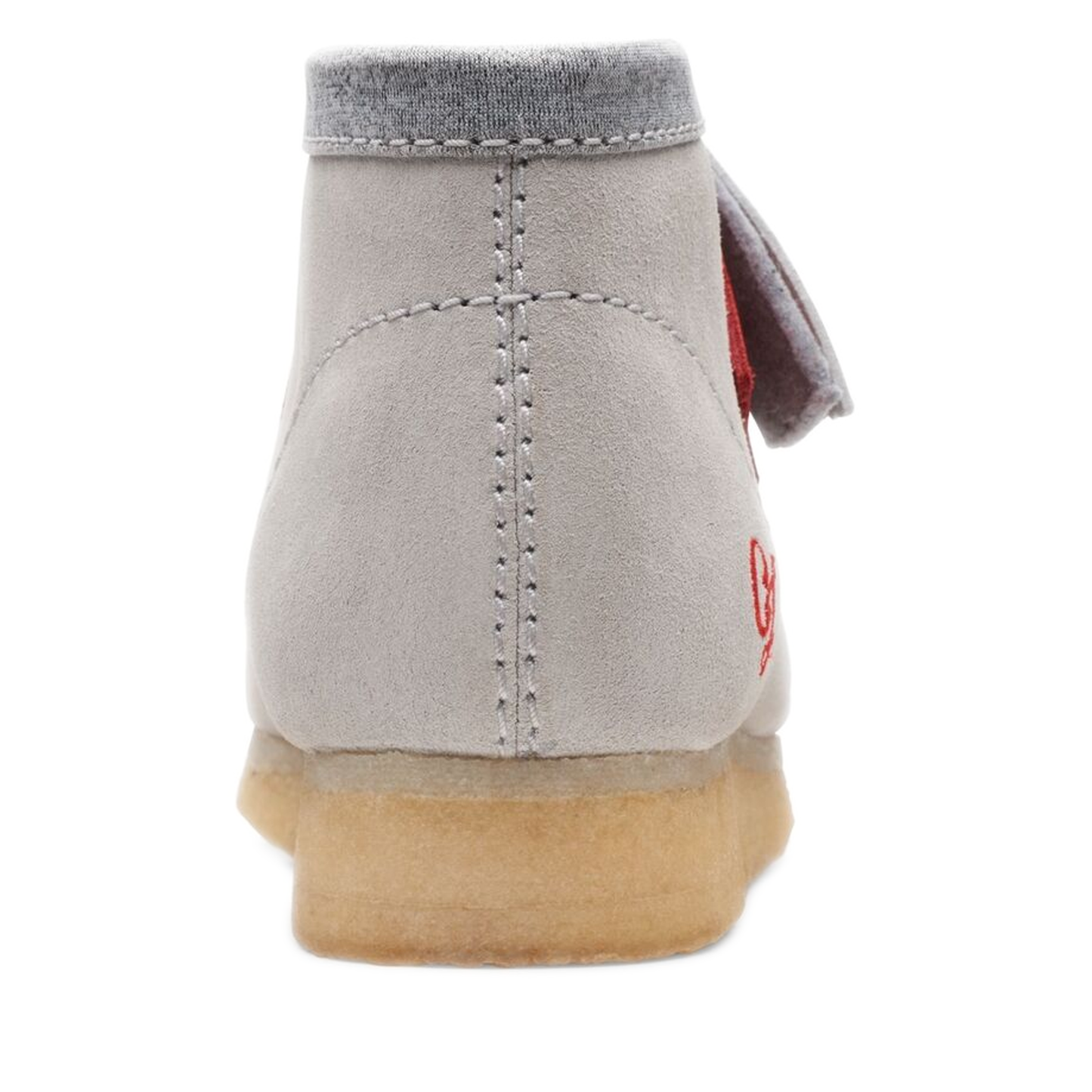 Men's Clarks Wallabee VCY - Red/ Grey