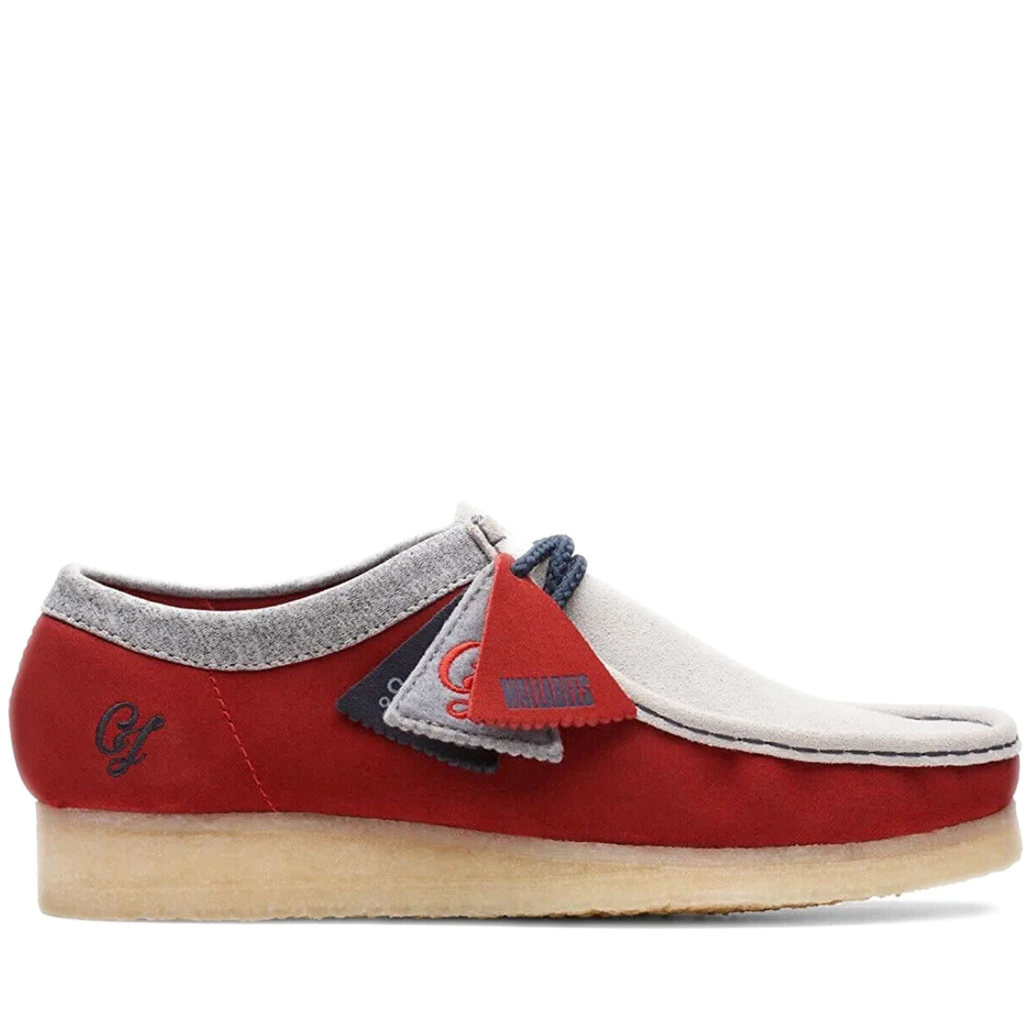 Men's Clarks Wallabee VCY - Red Combi Suede