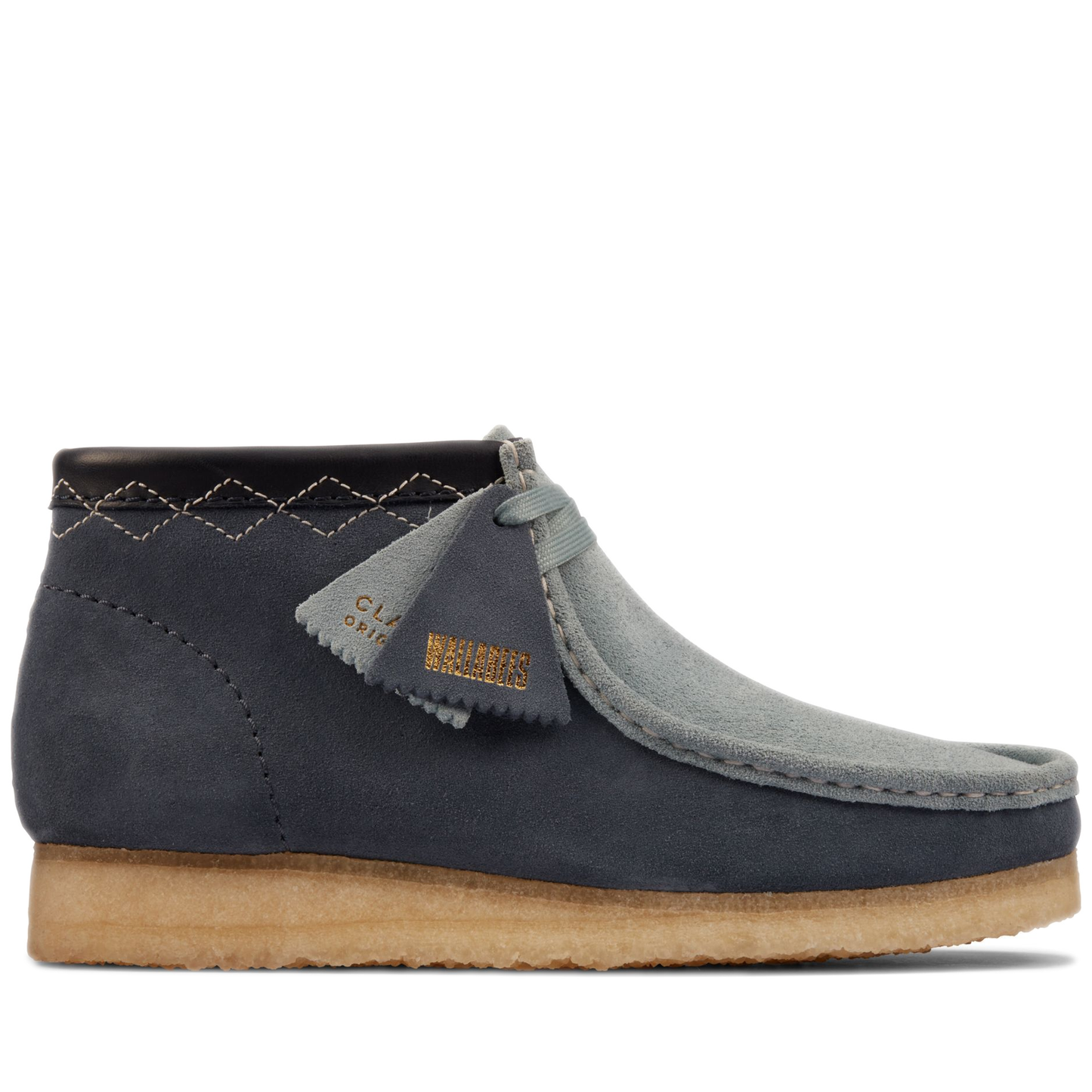 Men's Clarks Wallabee Boot - Blue Combi