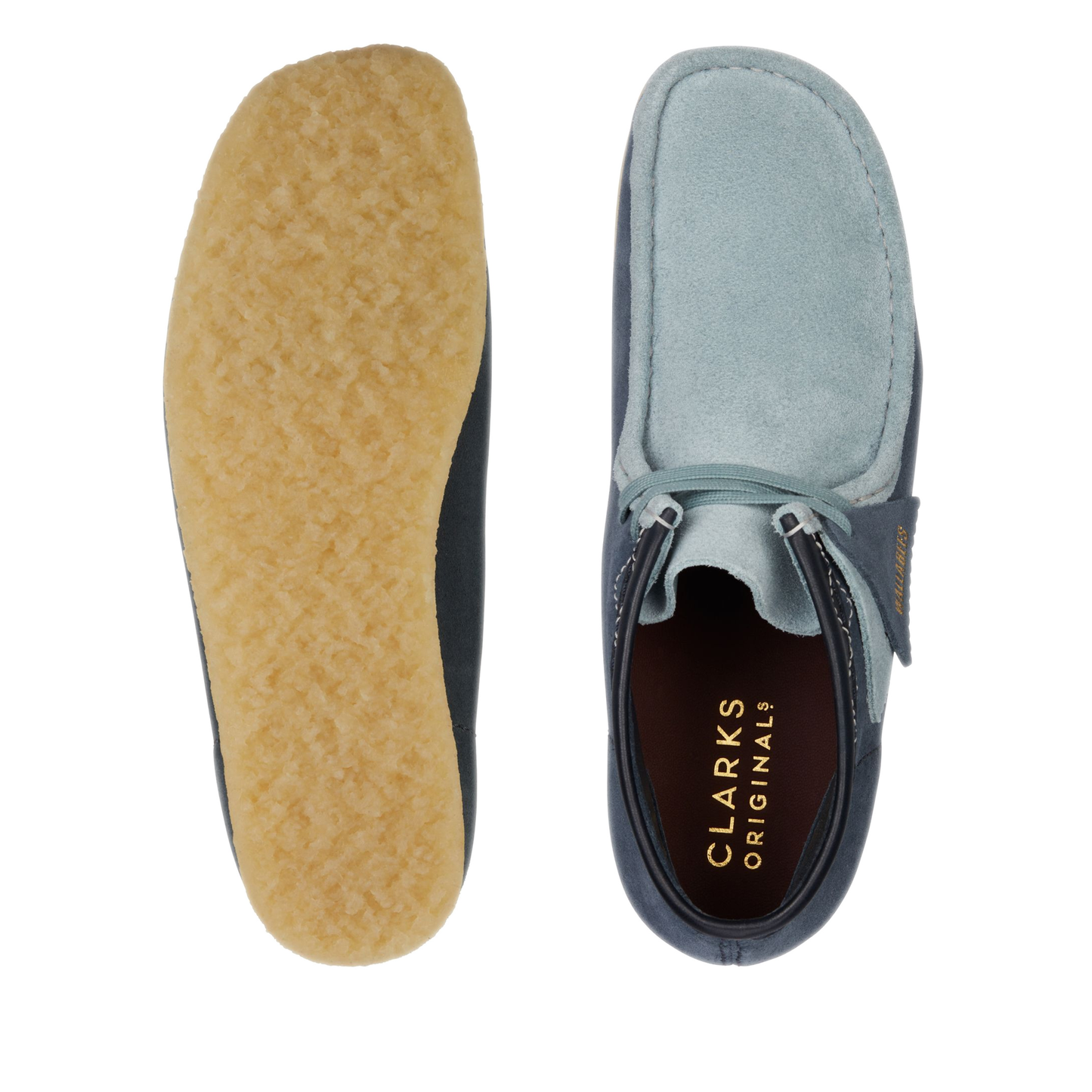 Men's Clarks Wallabee Boot - Blue Combi