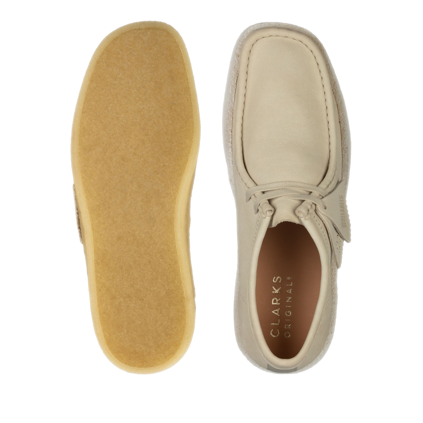 Men's Clarks Wallabee Cup - White Nubuck