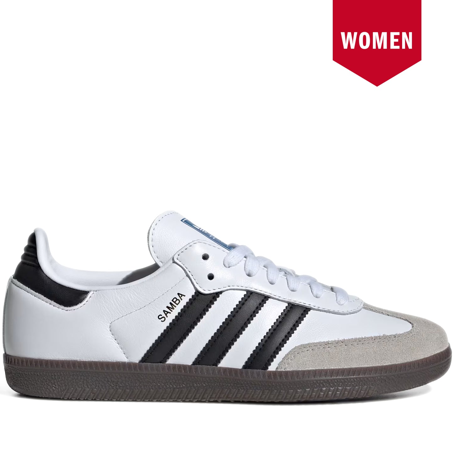 Women's Adidas Samba OG Shoes - Cloud White/Core Black/Gum